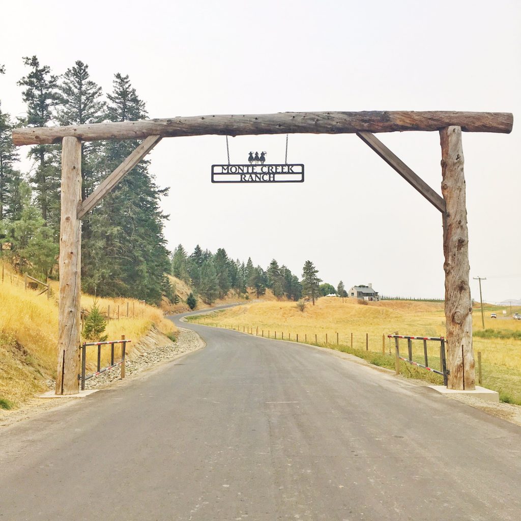 Monte Creek Ranch Winery entrance