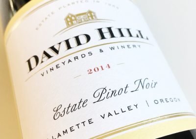 David Hill Estate Pinot Noir 2014